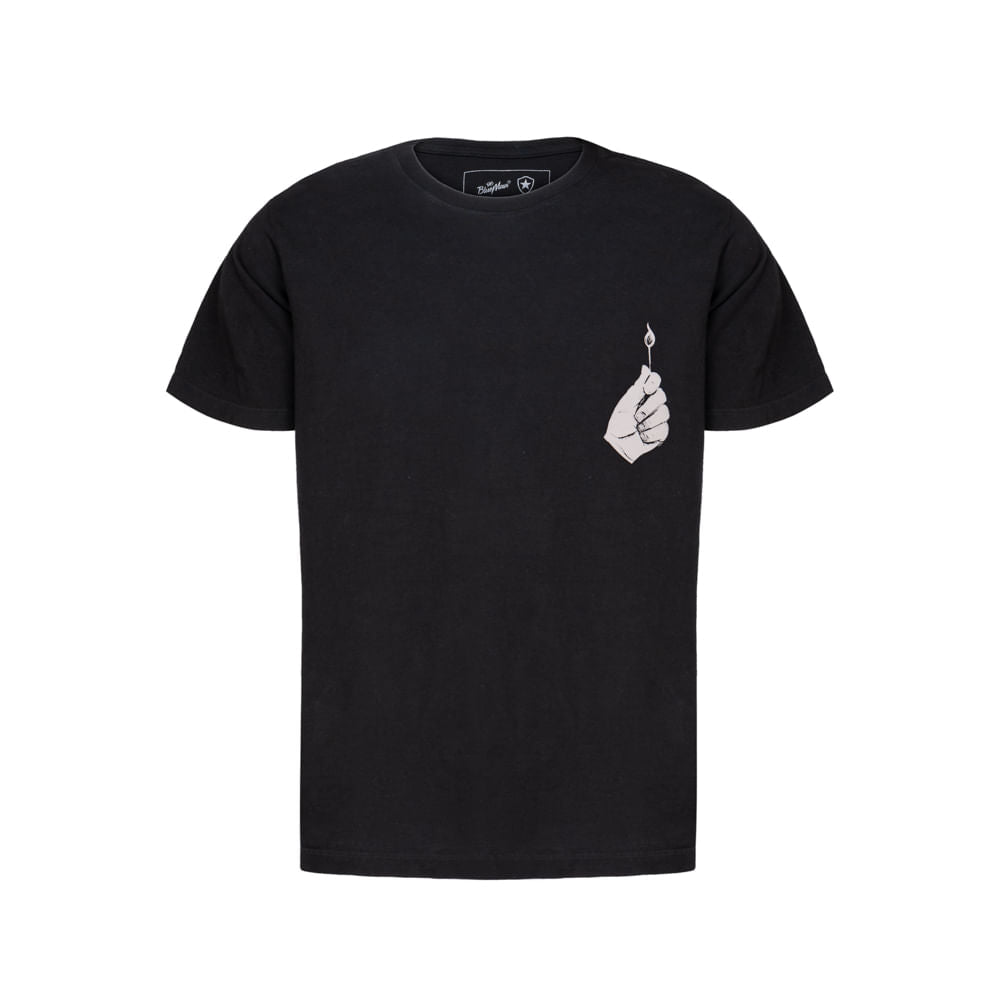 Camiseta Blueman Set Fire BTFG 02 Pré-Jogo Preto Reativo