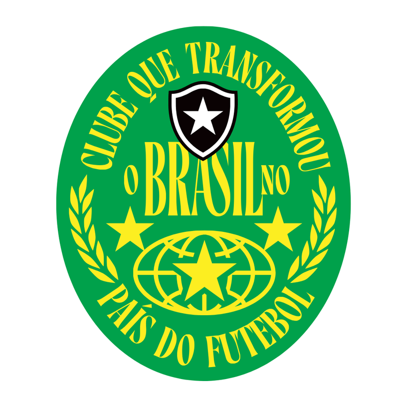 Pack Adesivos Fogo Stickers Premium Botafogo 5 Unidades
