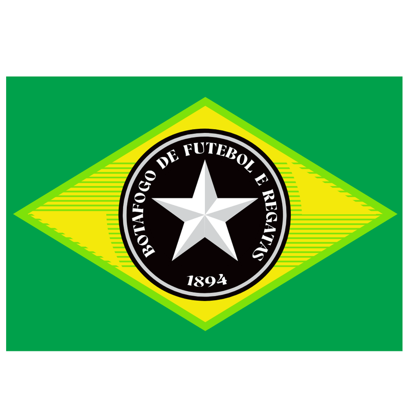 Pack Adesivos Fogo Stickers Premium Botafogo 5 Unidades