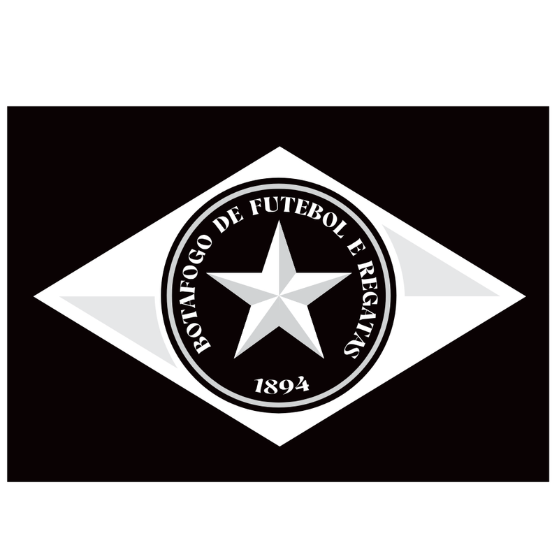 Pack Adesivos Fogo Stickers Premium Botafogo 5 Unidades
