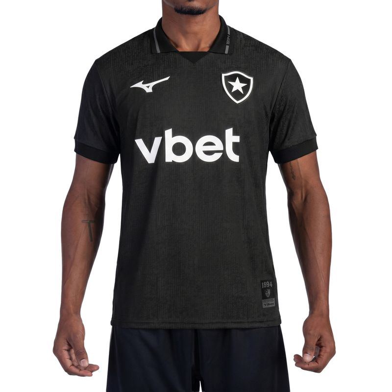 Camisa Botafogo Mizuno Away 26/27 Masculina Preta