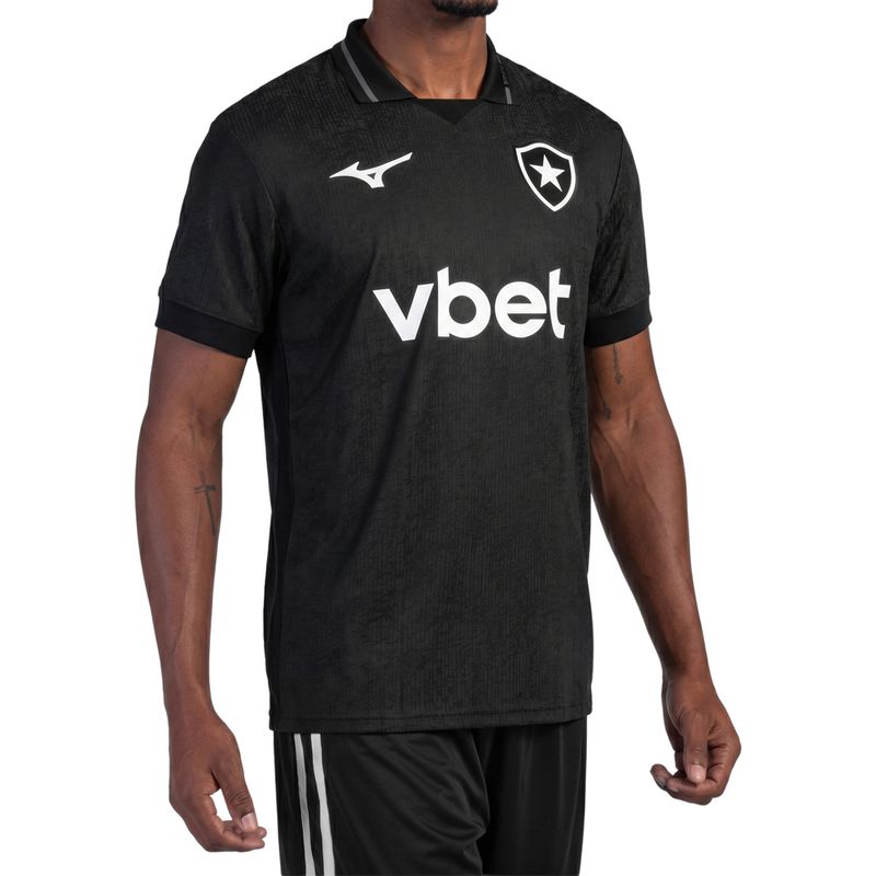 Camisa Botafogo Mizuno Away 26/27 Masculina Preta