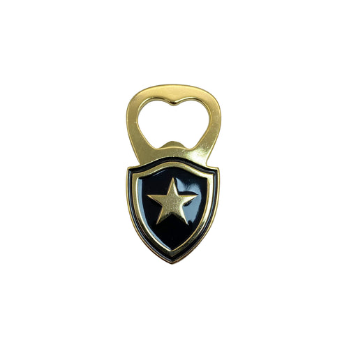 Abridor de Garrafa Botafogo Escudo Banhado a Ouro BTF-6127_PAI Único