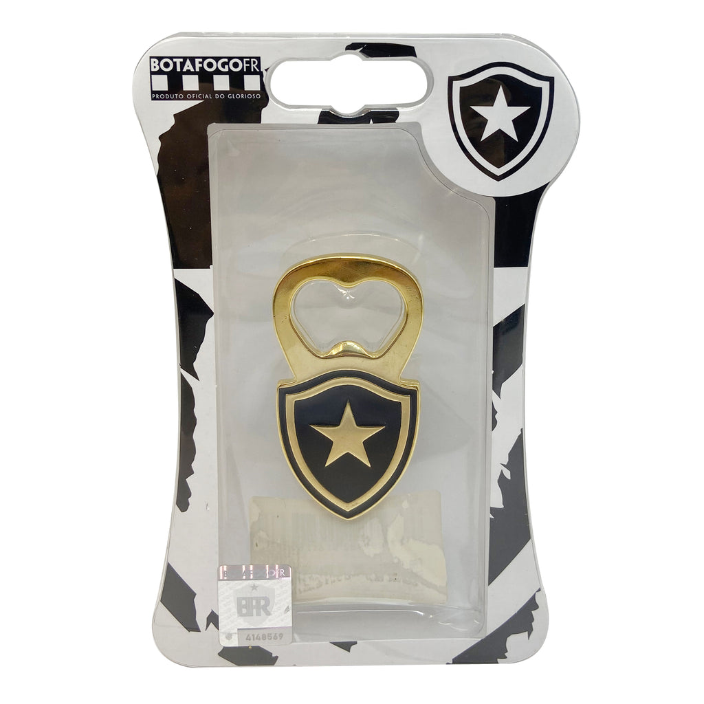 Abridor de Garrafa Botafogo Escudo Banhado a Ouro BTF-6127_PAI Único