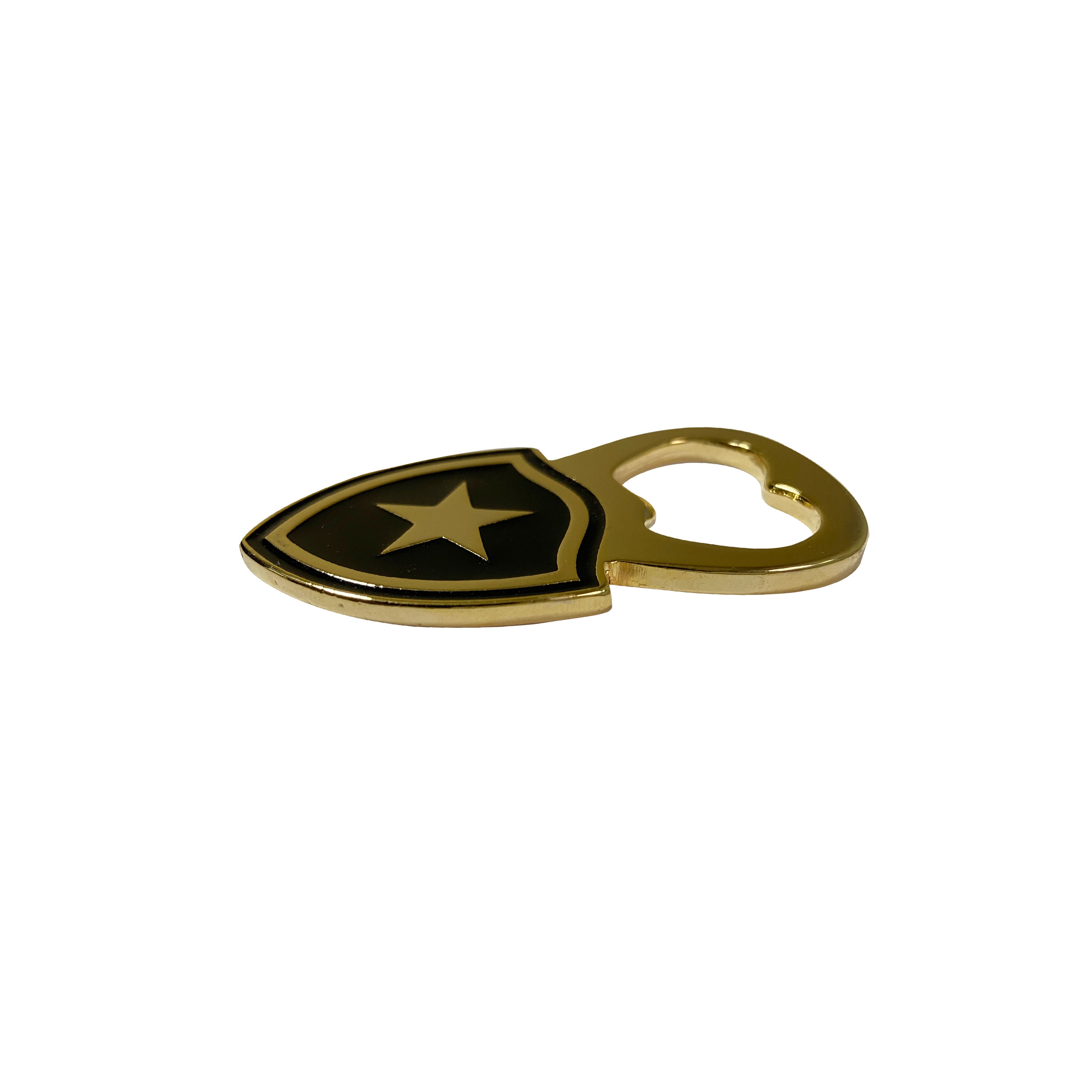 Abridor de Garrafa Botafogo Escudo Banhado a Ouro BTF-6127_PAI Único