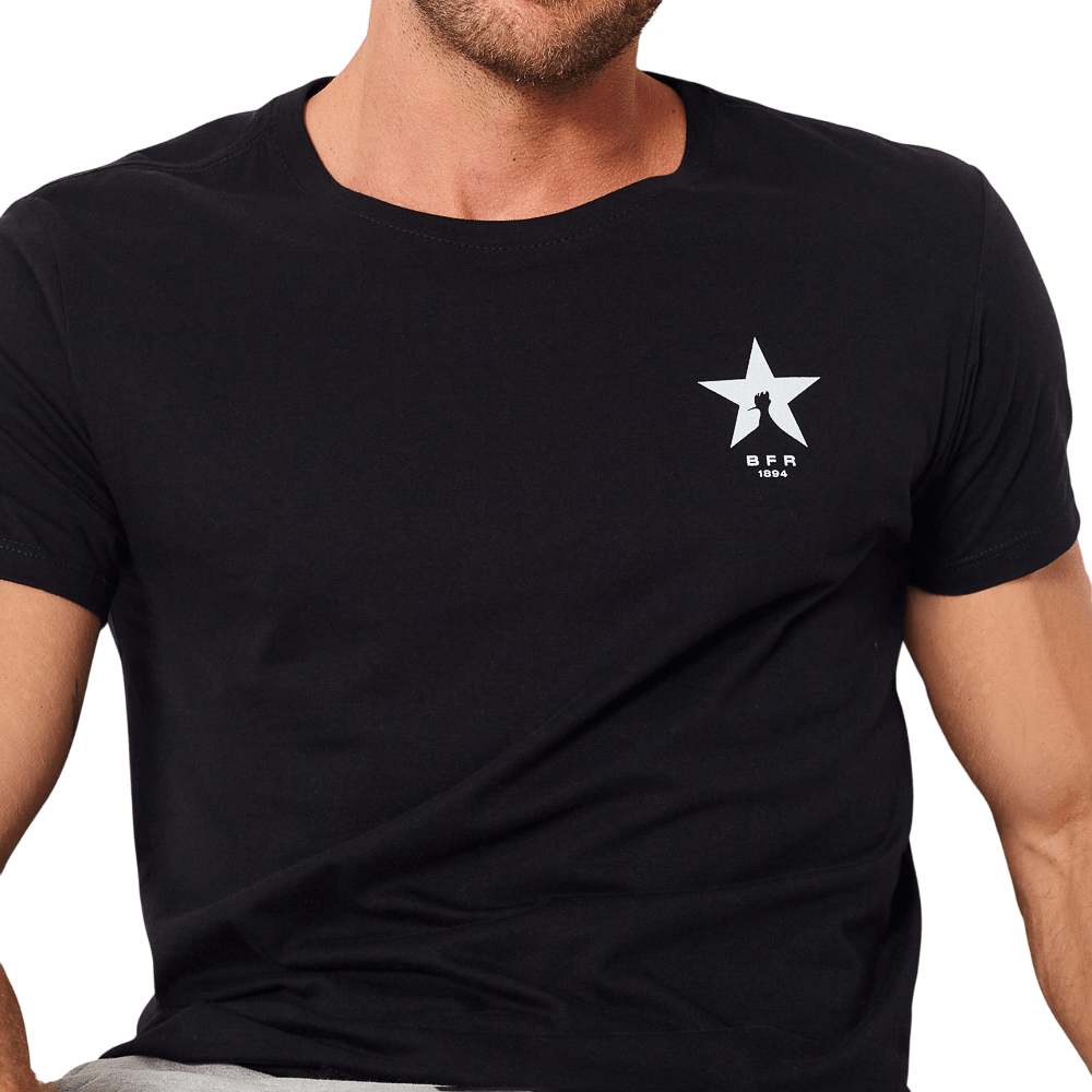 Camiseta Reserva Pica Pau BFR 1894 Escudo Botafogo Preta