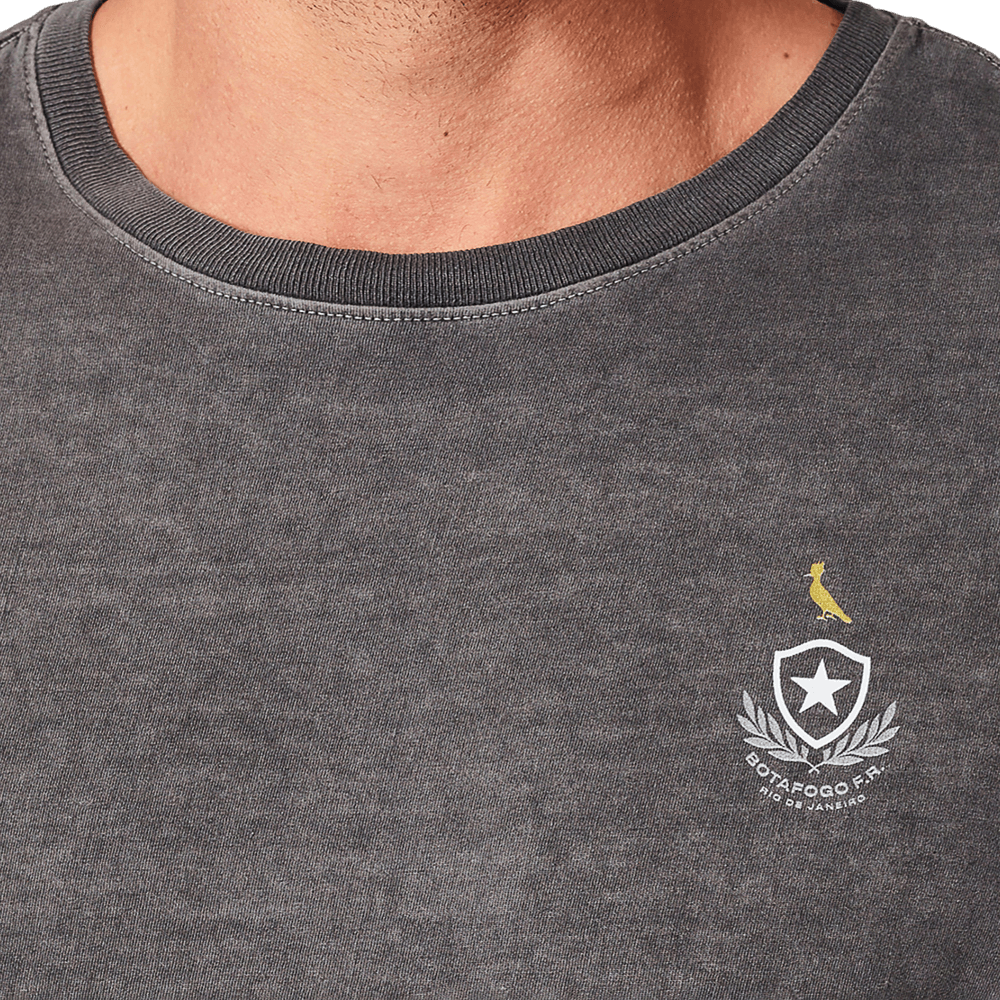 Camiseta Botafogo Rio Escudo Preto Stoned