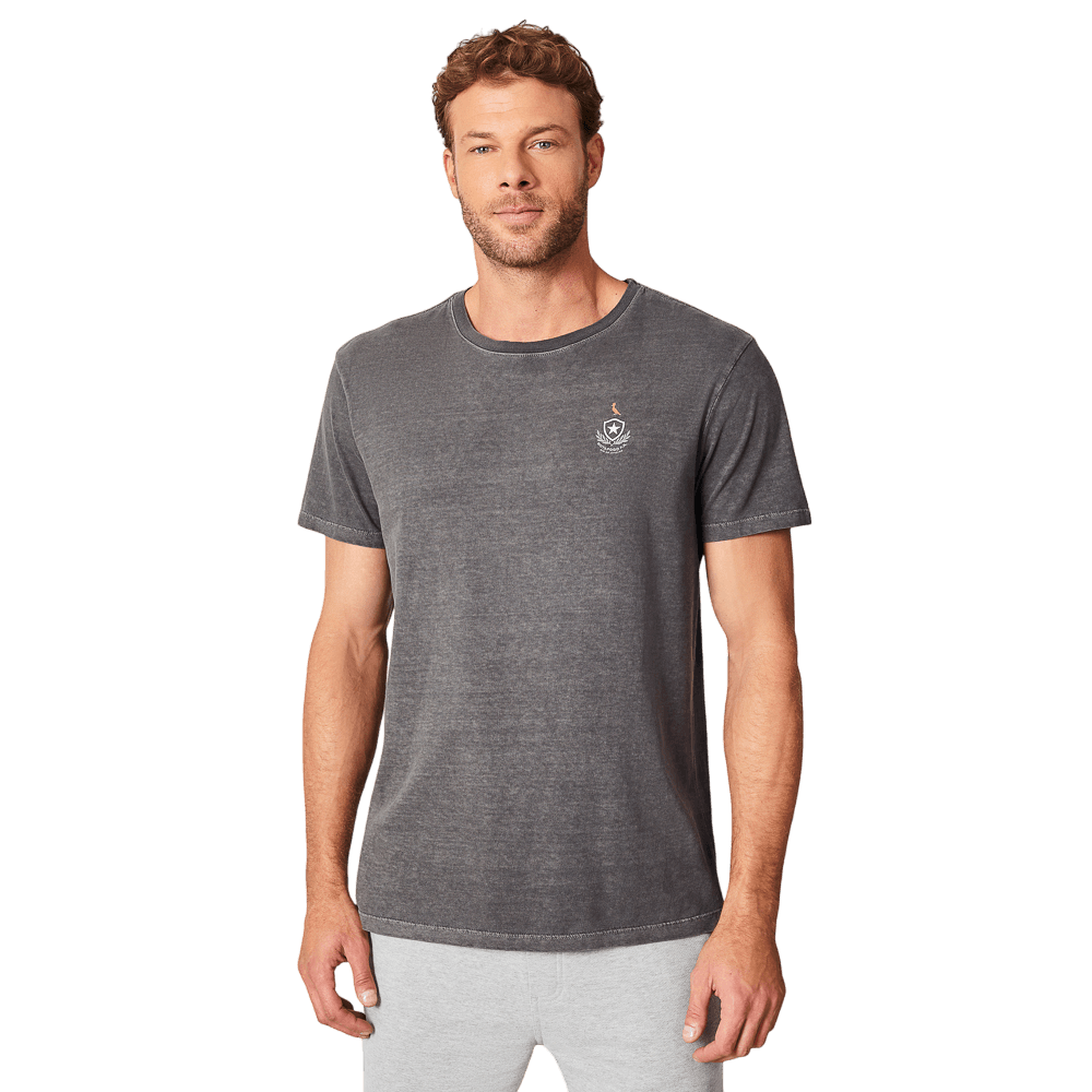Camiseta Botafogo Rio Escudo Preto Stoned