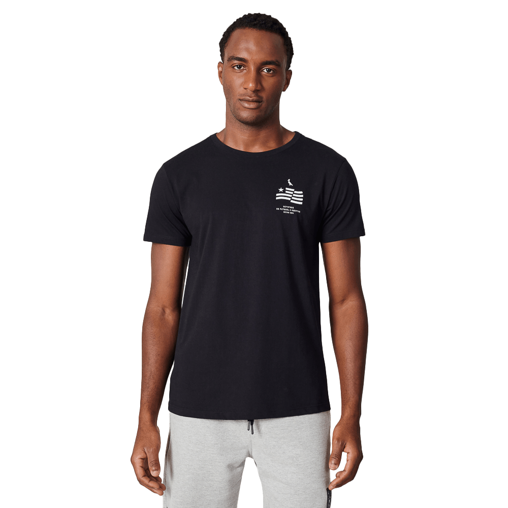Camiseta Botafogo Bandeira Escudo Preta