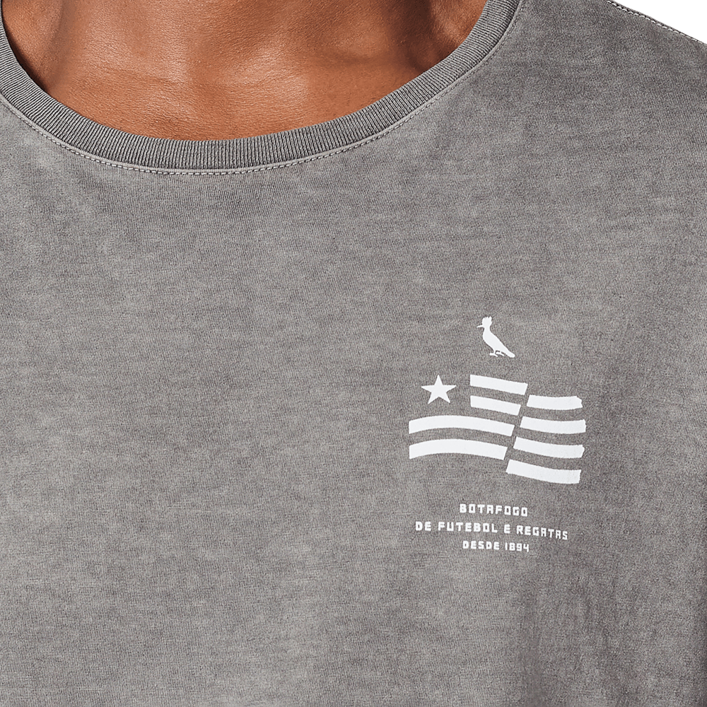 Camiseta Reserva Botafogo Bandeira Escudo Preta