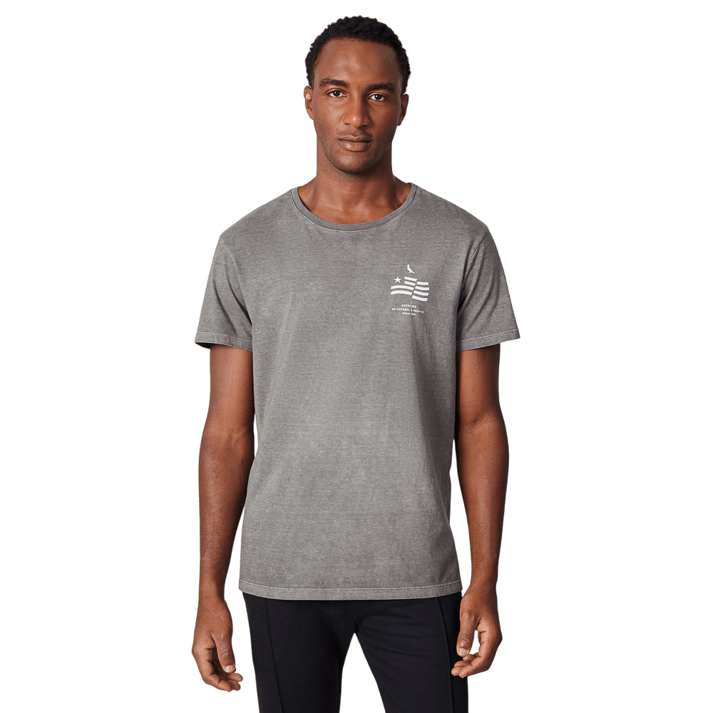 Camiseta Reserva Botafogo Bandeira Escudo Preta