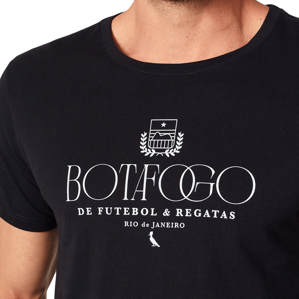 Camiseta Reserva Estampada Botafogo Futebol e Regatas Preta