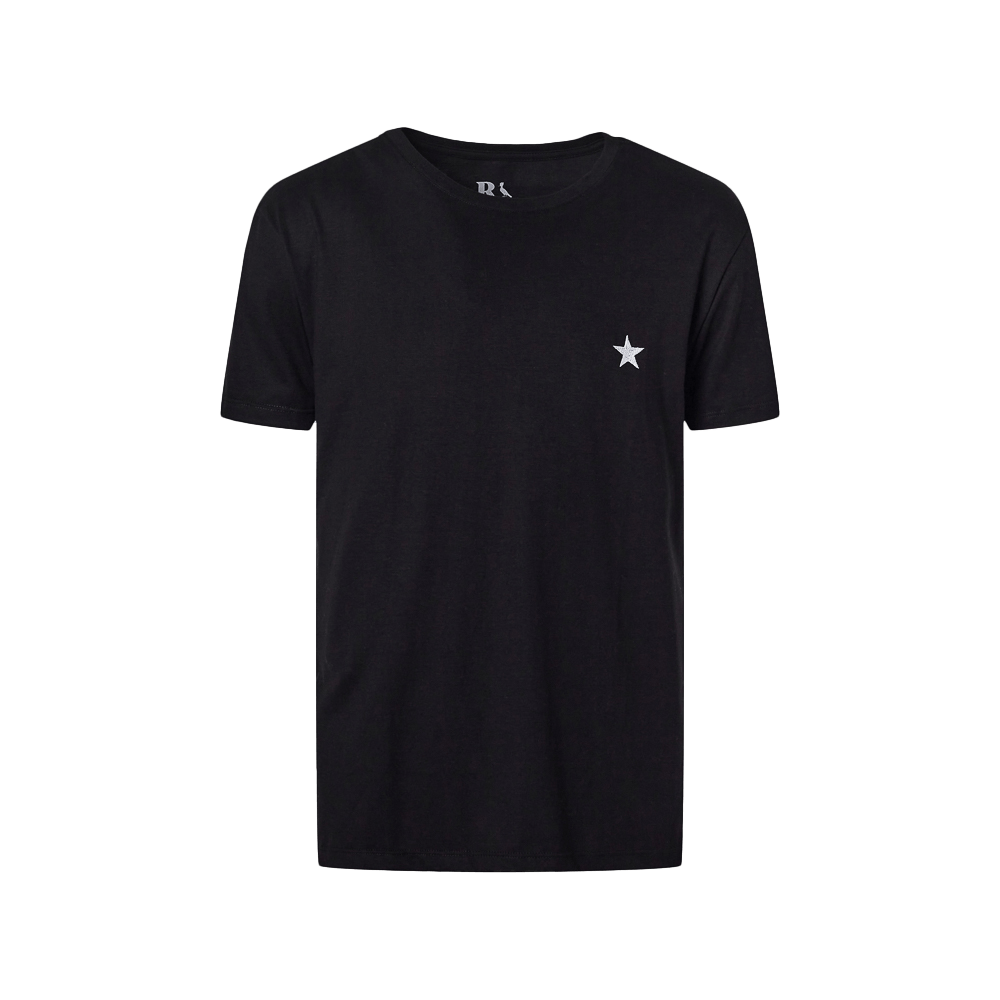 Camiseta Reserva Botafogo Bordado Branco Preta