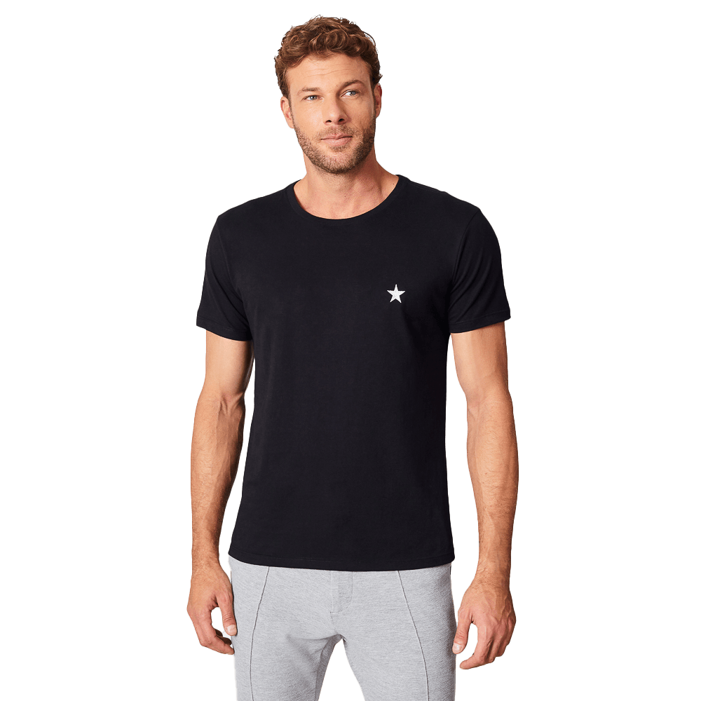 Camiseta Reserva Botafogo Bordado Branco Preta
