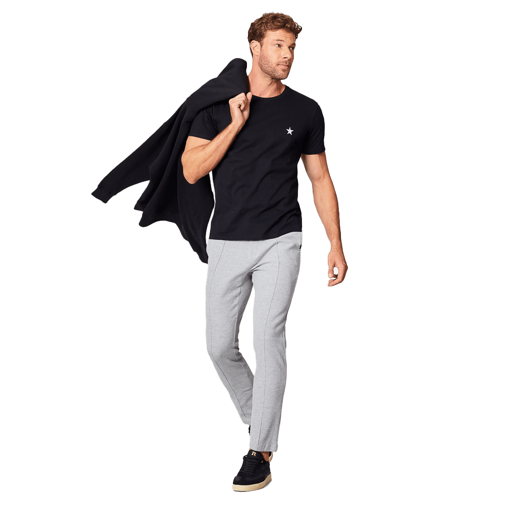 Camiseta Reserva Botafogo Bordado Branco Preta