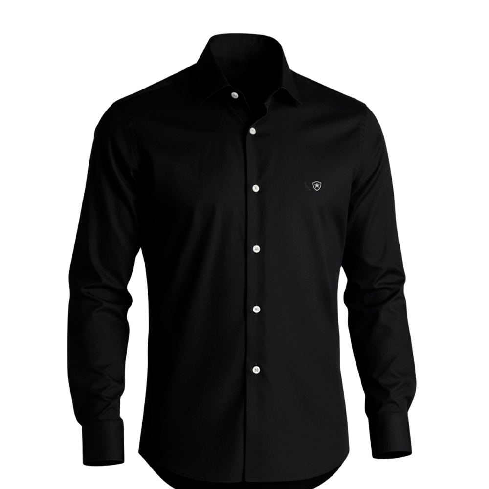 Camisa Reserva Manga Longa Enxuto Preta