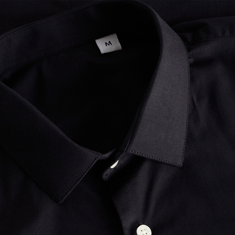 Camisa Reserva Manga Longa Enxuto Preta
