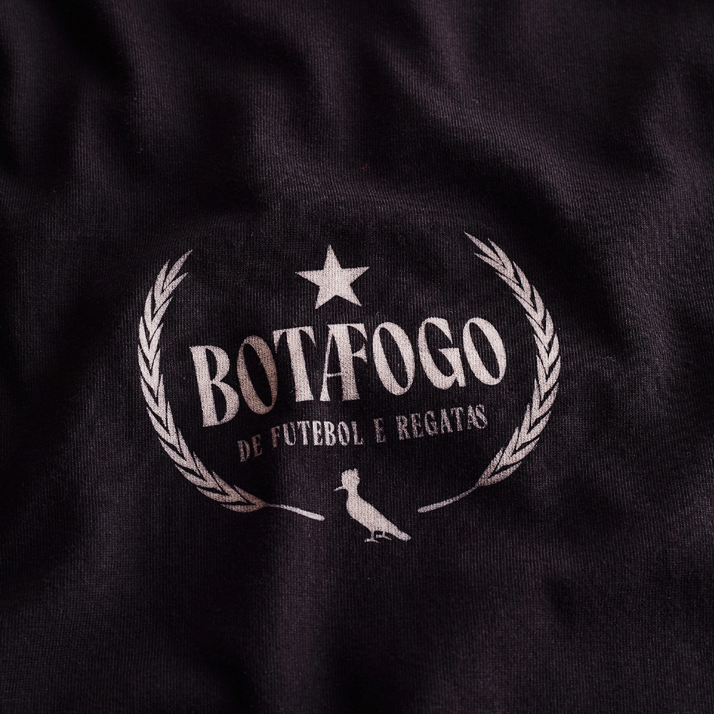 Camiseta Reserva Estampada Botafogo Futebol Preta