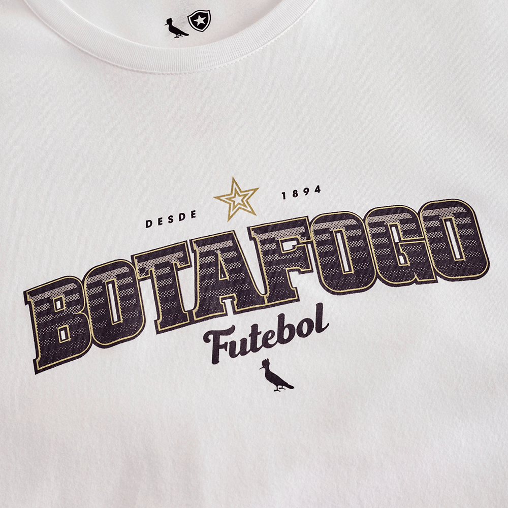 Camiseta Reserva Estampada Futebol Botafogo Branca