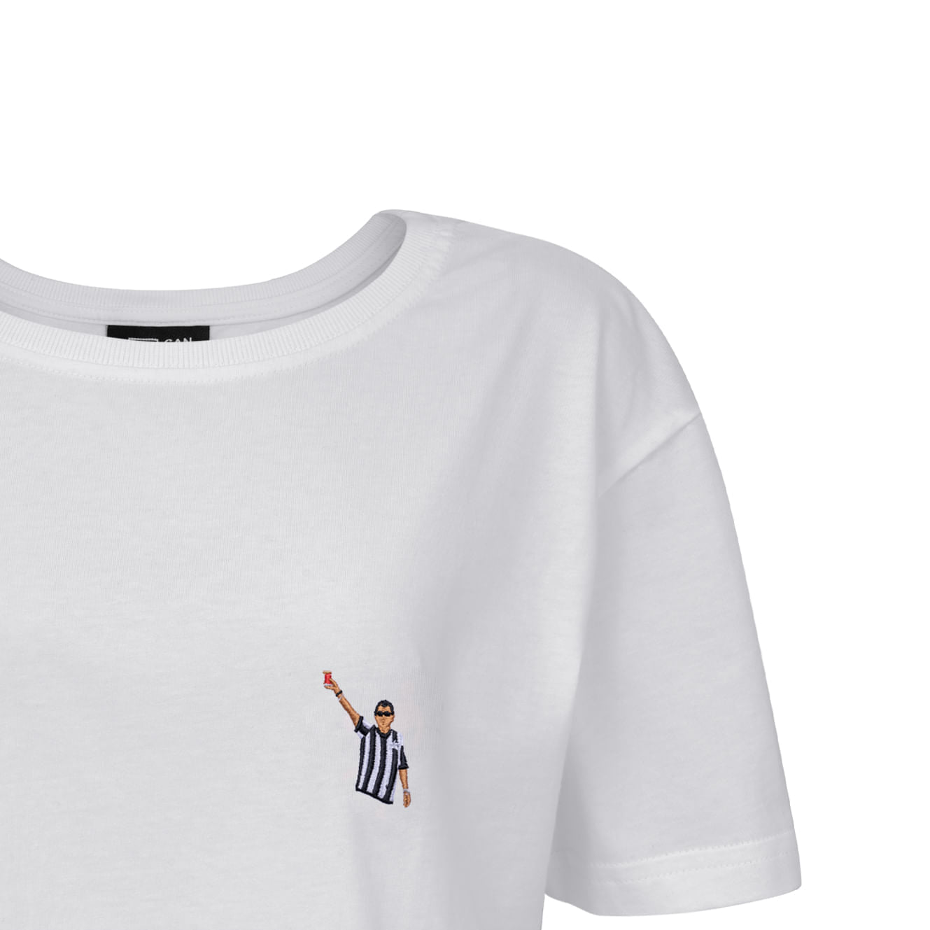Cropped Cancha FC Botafogo X Zeca Deixa o Glorioso Me Levar Branco