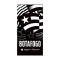 Toalha de Praia Botafogo Bandeira Preto e Branco Dohler Único
