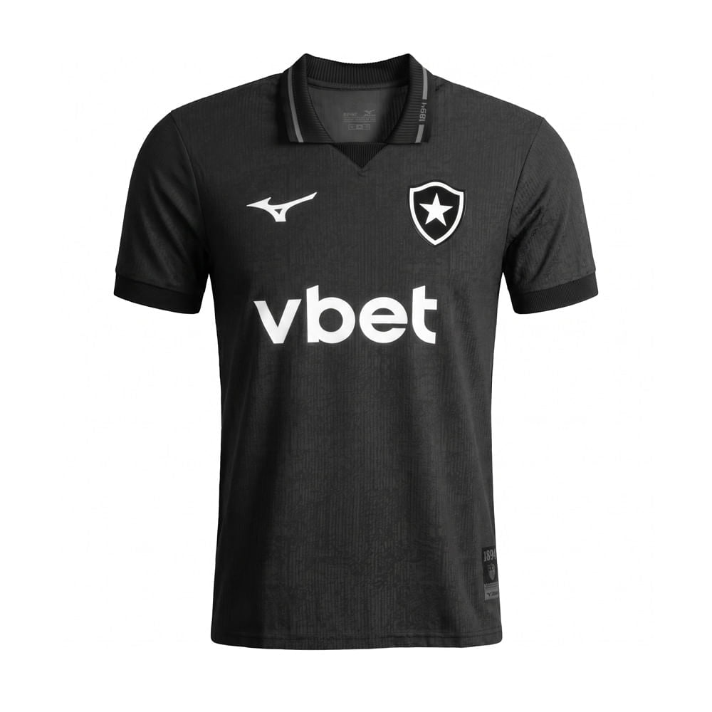 Camisa Botafogo Mizuno Away 26/27 Masculina Preta
