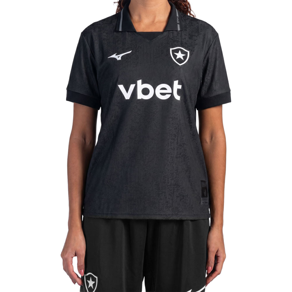 Camisa Botafogo Mizuno Away 26/27 Feminina Preta