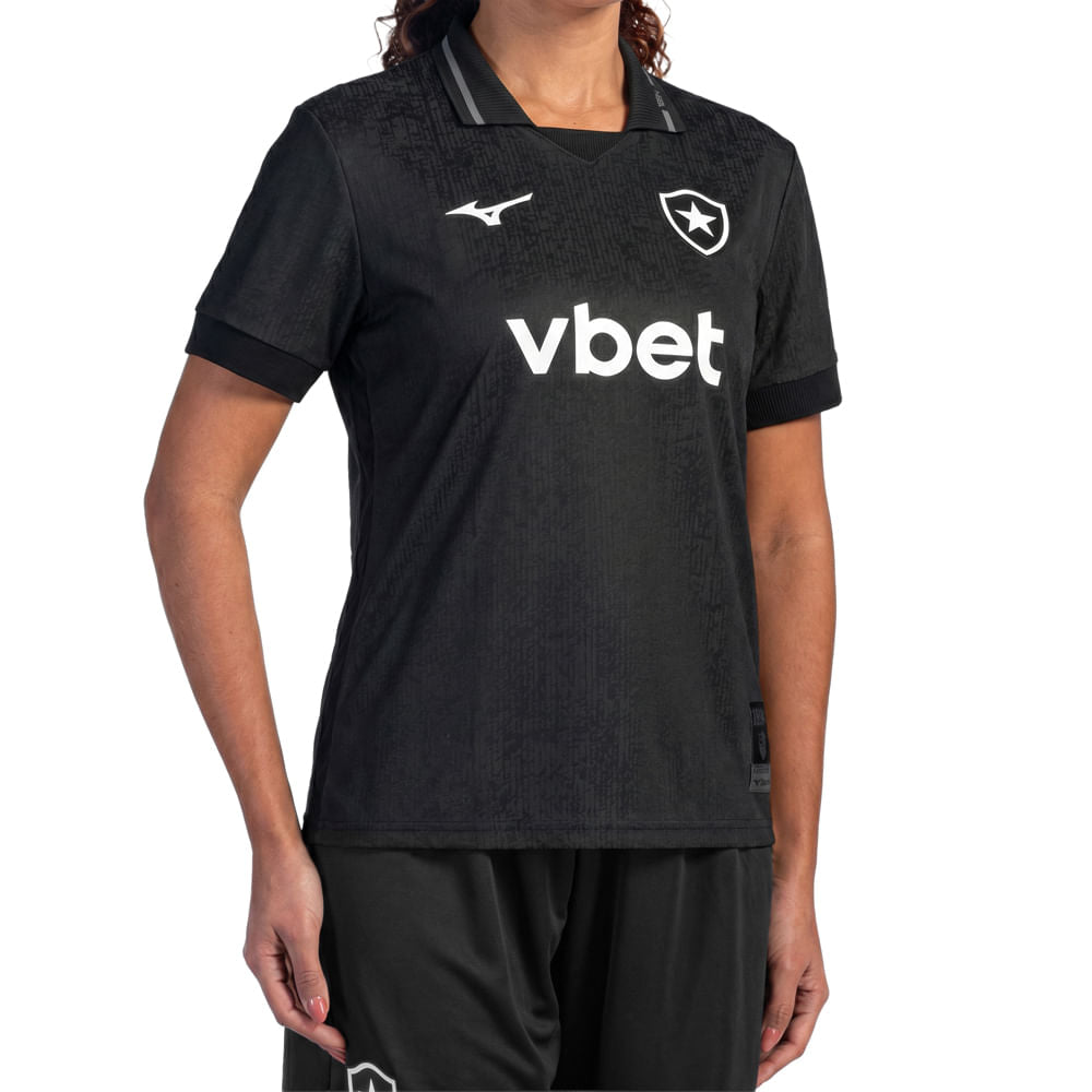 Camisa Botafogo Mizuno Away 26/27 Feminina Preta