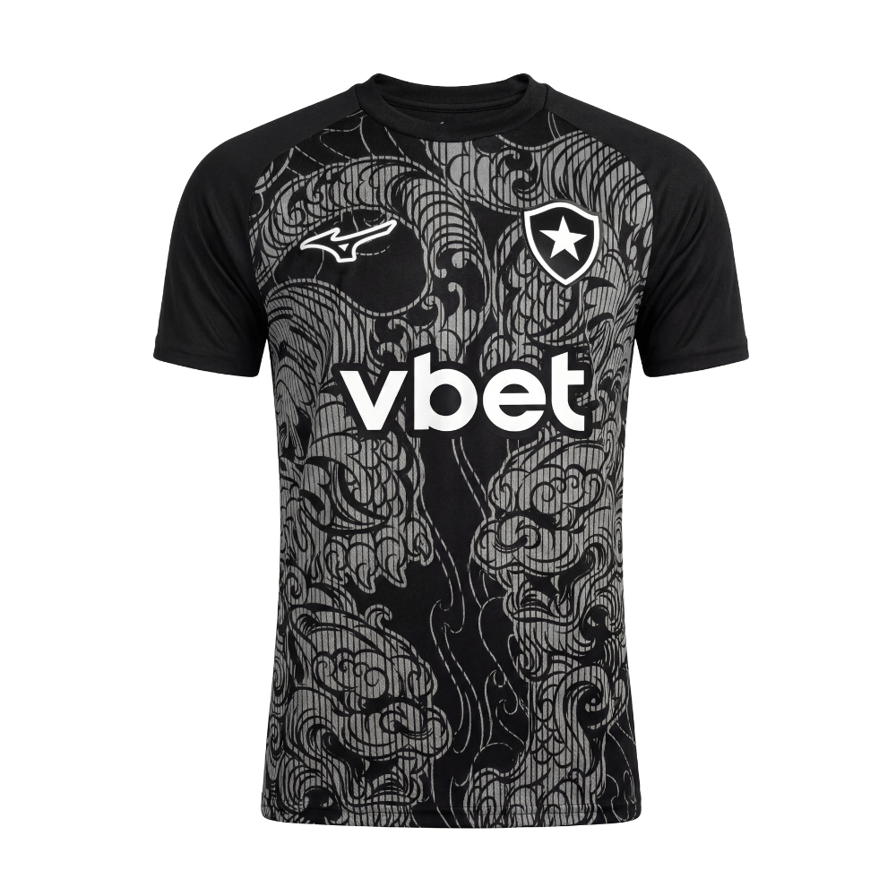 Camisa Prematch Mizuno Masculina 26/27 Preta