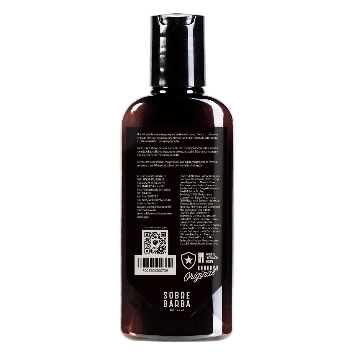 Balm de Barba Sobrebarba Lemon Drop Botafogo 140ml