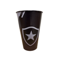 Copo Botafogo Camisa Preta Plástico 550ml M&L Único