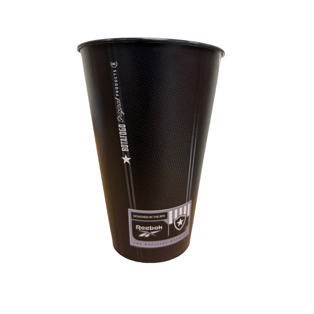 Copo Botafogo Camisa Preta Plástico 550ml M&L Único