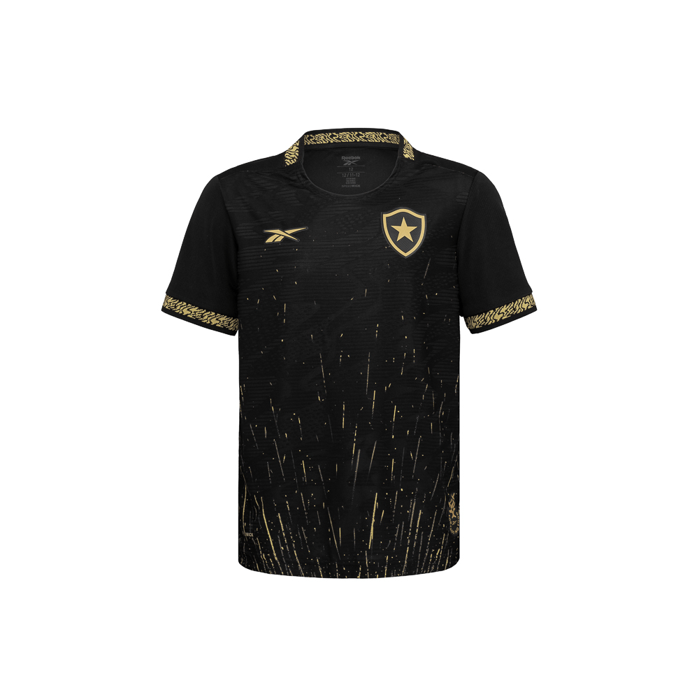 Camisa Botafogo Reebok Away 24/25 Infantil Preta 9152400252