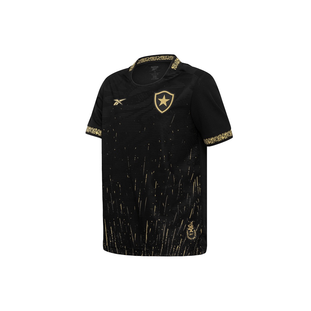 Camisa Botafogo Reebok Away 24/25 Infantil Preta 9152400252