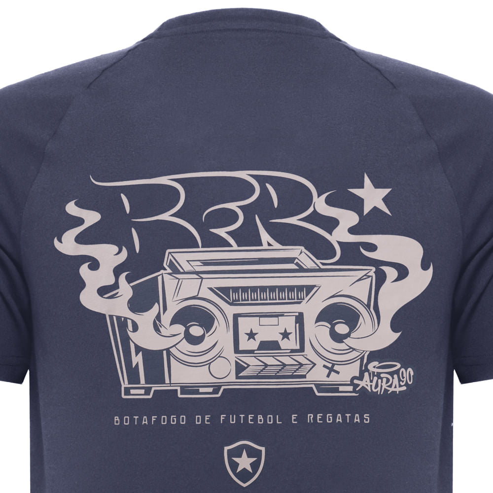 Camiseta Botafogo Reebok Viagem Rádio 25/26 Masculina Night Blue 9252500083