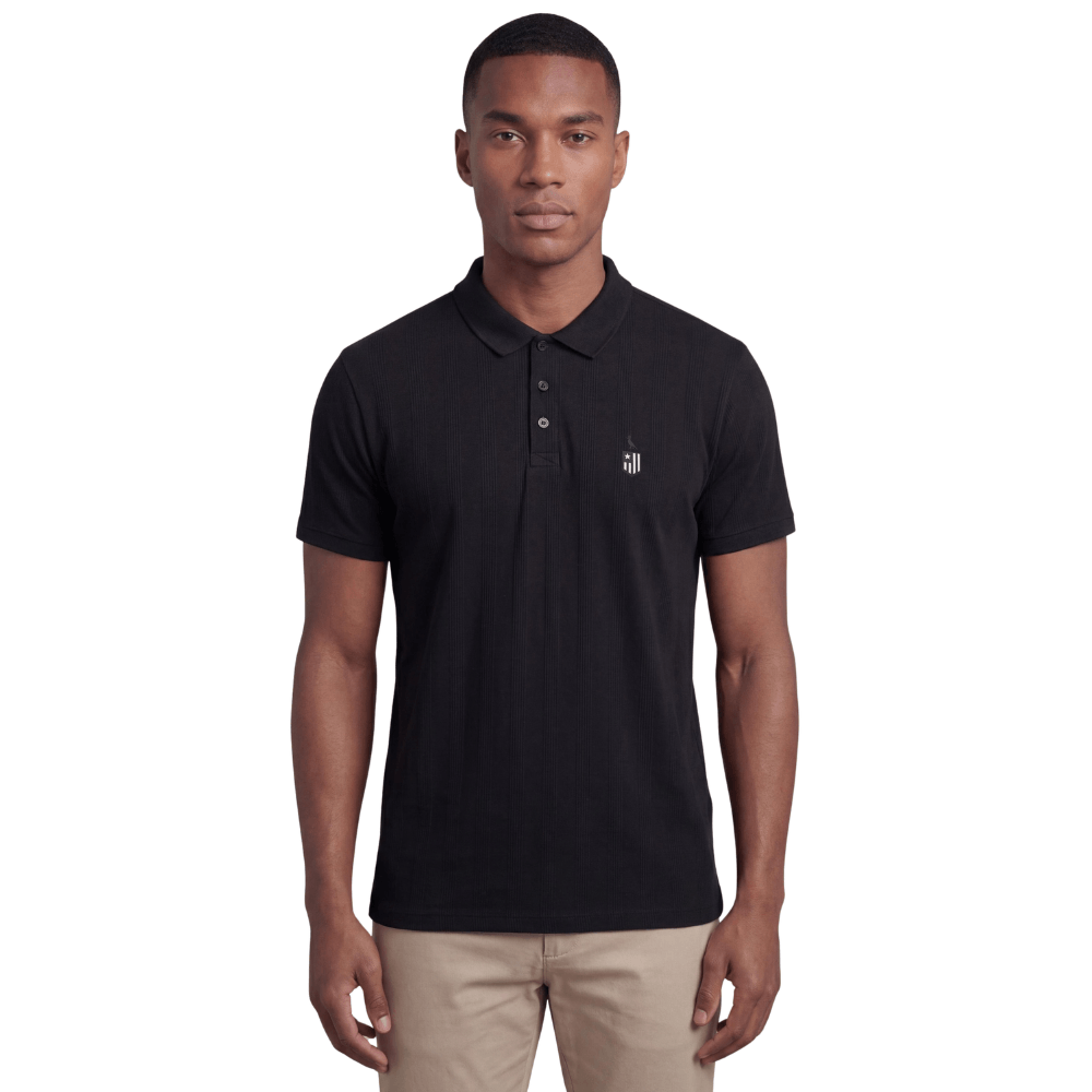 Polo Reserva Fio Tinto Escudo Botafogo Preto