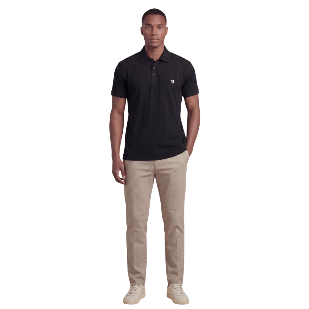 Polo Reserva Fio Tinto Escudo Botafogo Preto