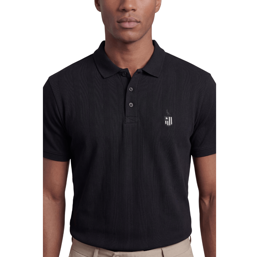 Polo Reserva Fio Tinto Escudo Botafogo Preto