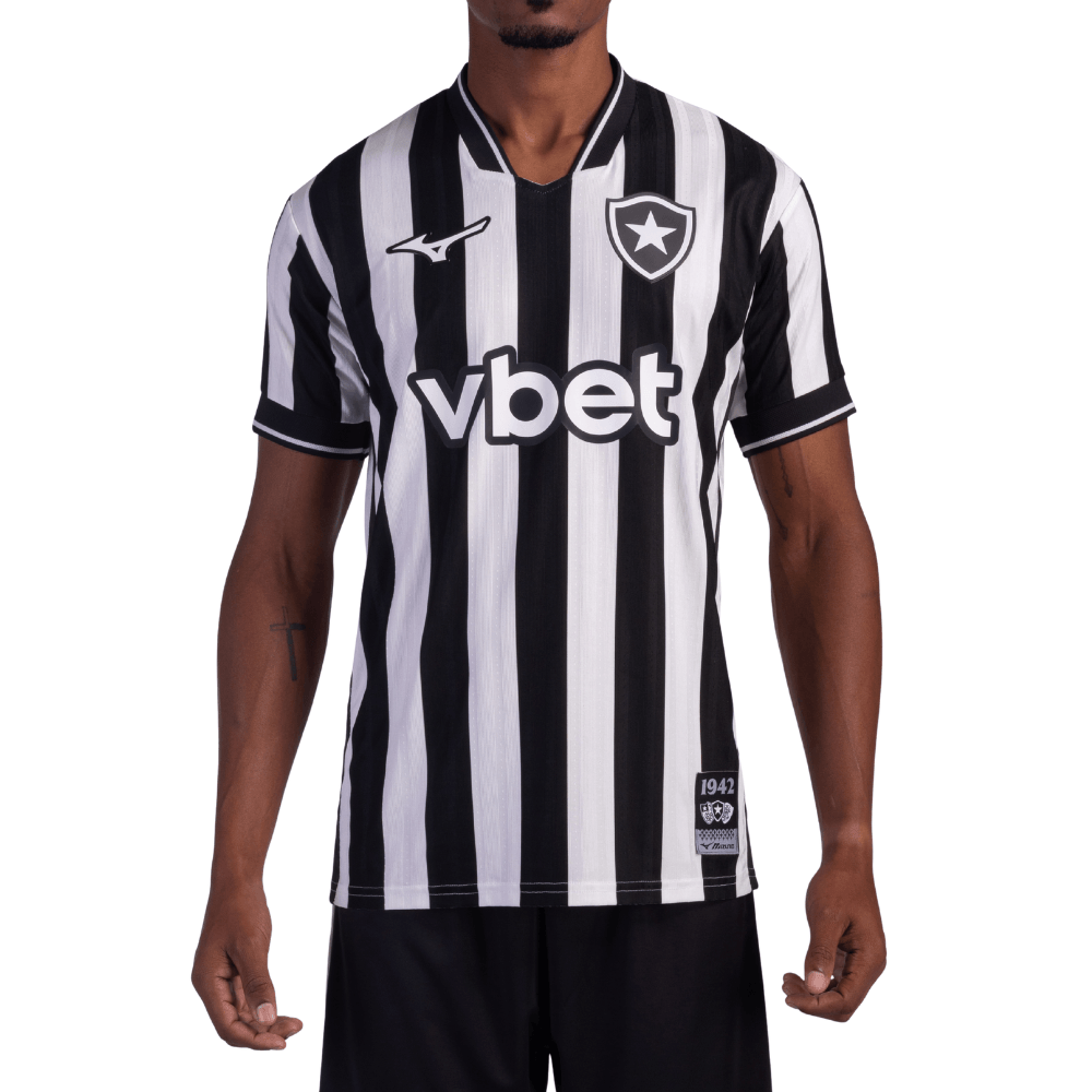 Mizuno Camisa Botafogo Home 26/27 Masculina Listrada