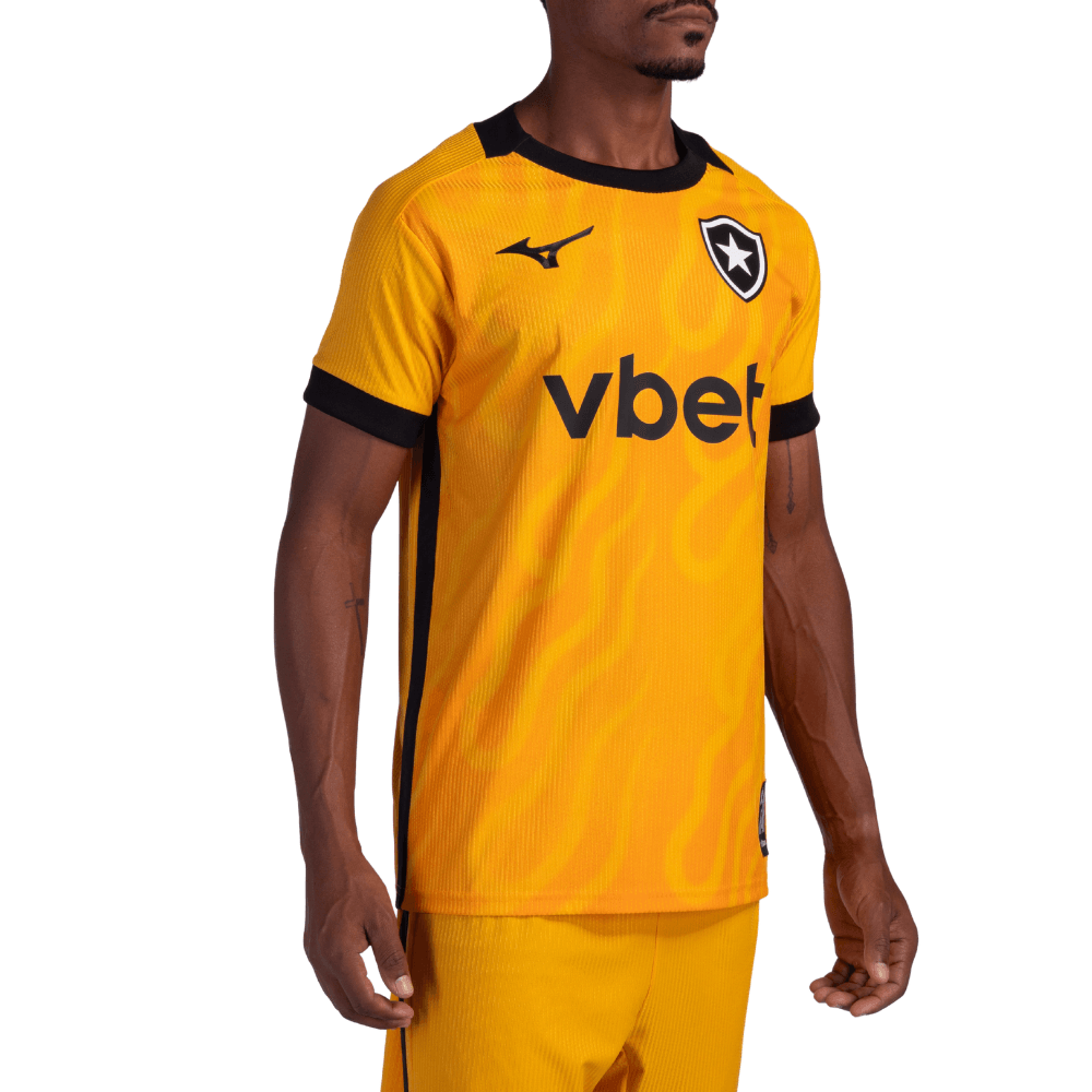 Camisa Mizuno Botafogo Goleiro Home 26/27 Masculina Laranja