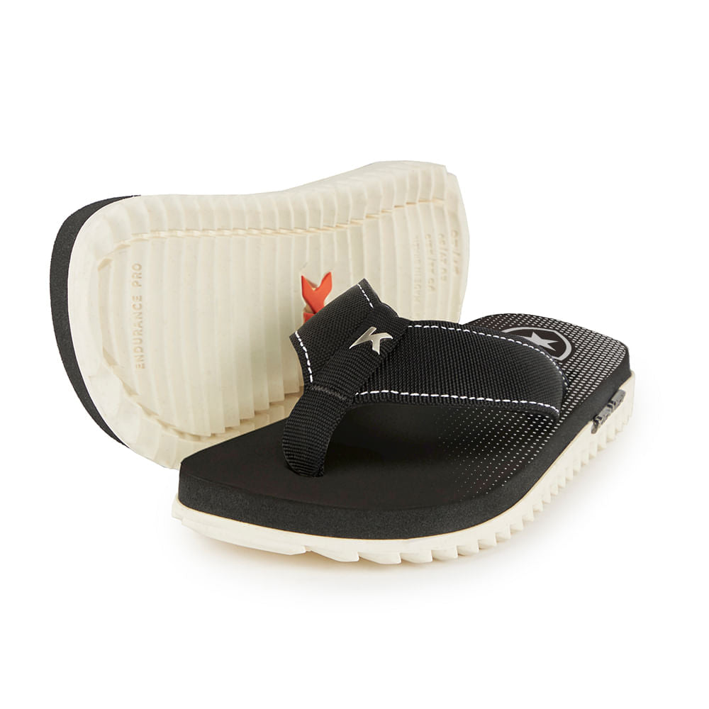 Sandália Kenner Kivah Kids Branco/Preto