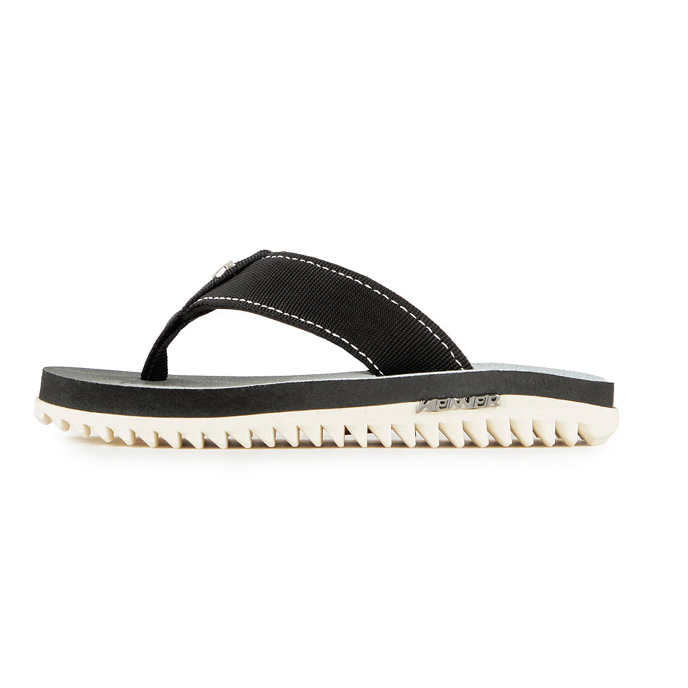 Sandália Kenner Kivah Kids Branco/Preto