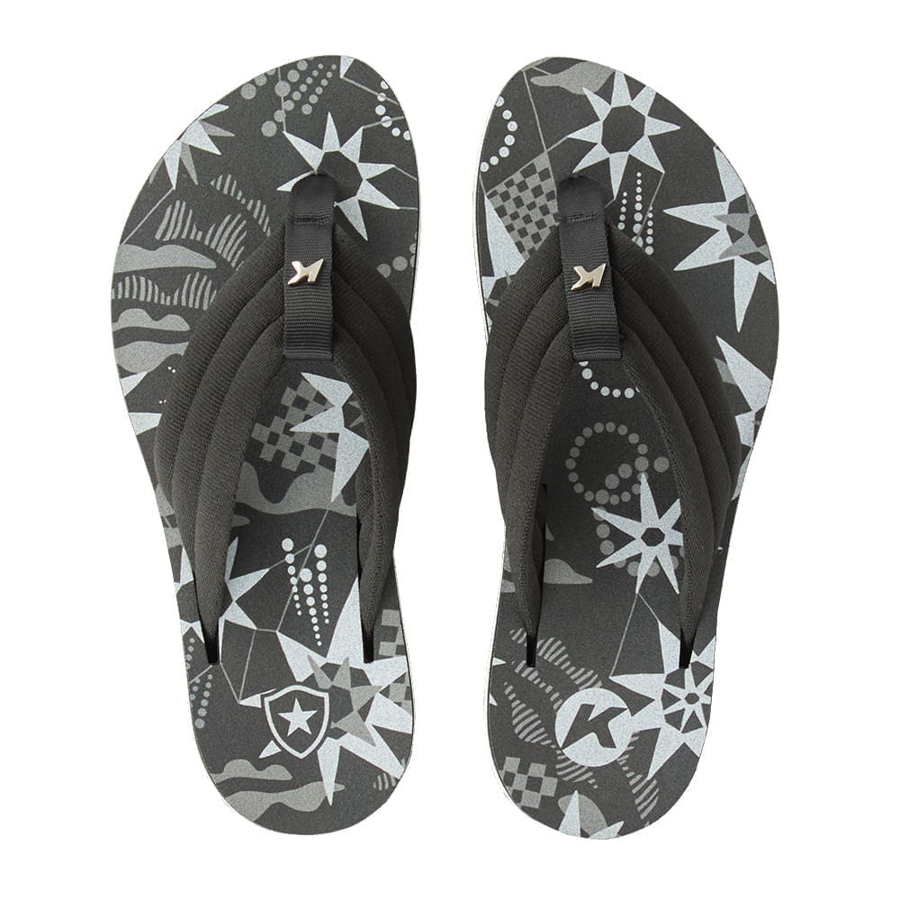 Sandália Kenner Kyra Pro Comfy Preto/Branco
