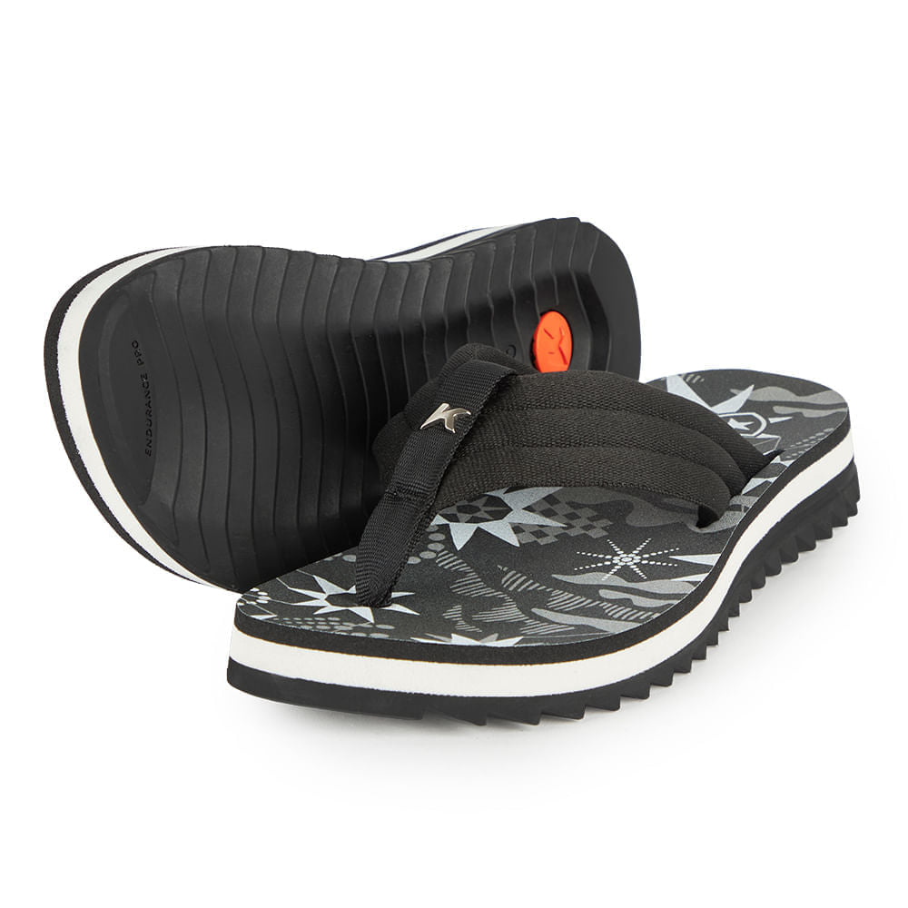Sandália Kenner Kyra Pro Comfy Preto/Branco