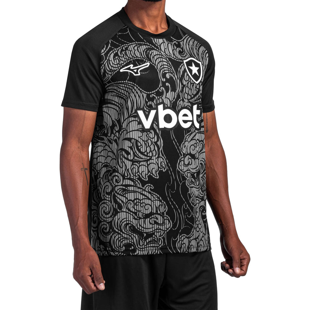 Camisa Prematch Mizuno Masculina 26/27 Preta