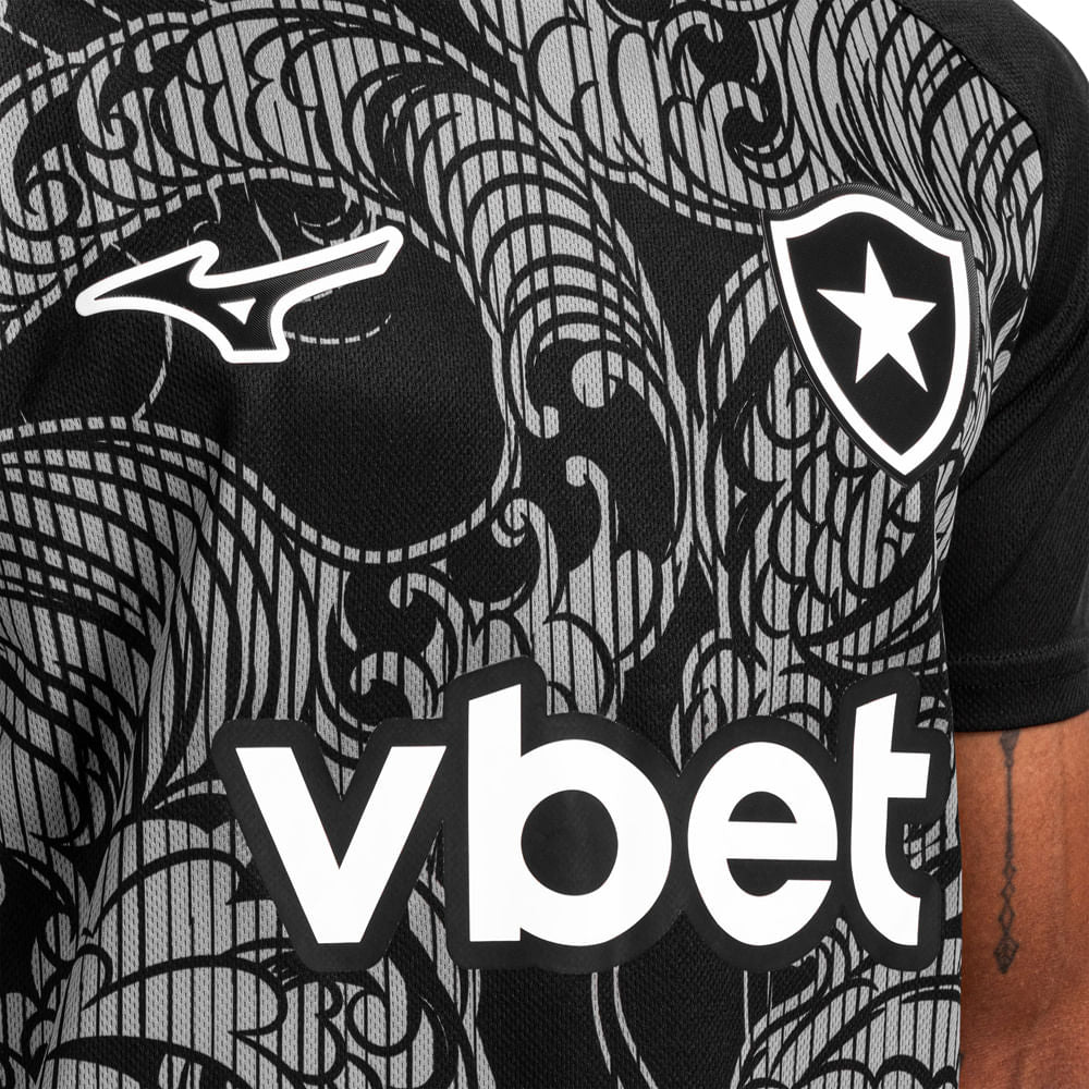 Camisa Prematch Mizuno Masculina 26/27 Preta