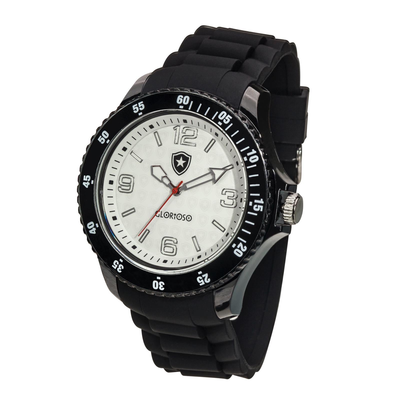 Relógio Botafogo Oficial Pulseira Preta BOT-001-1 Sport Bell Único