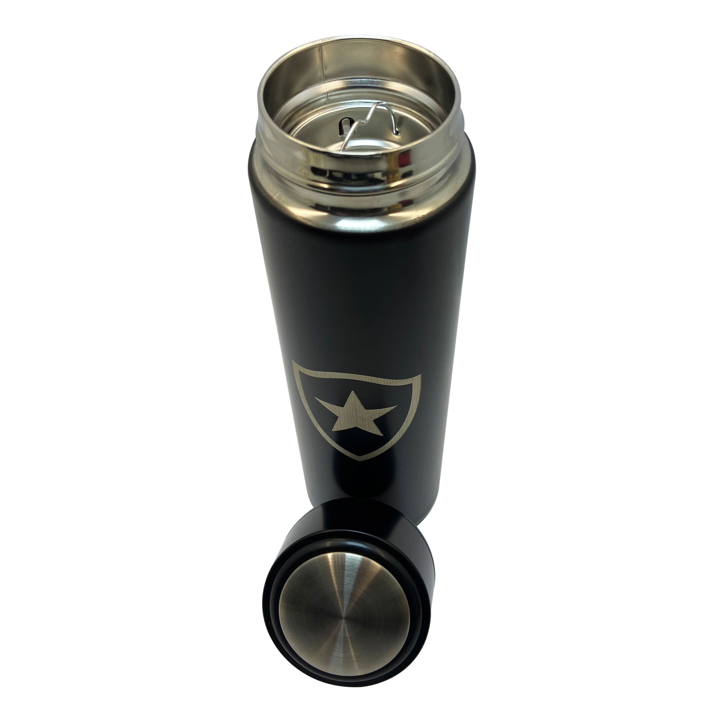 Garrafa Térmica Botafogo 450ml com Infusor Preta 9292300119 Único