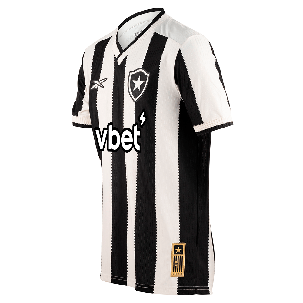 Camisa Botafogo Reebok Home 24/25 Masculina Preta e Branca 9152400122