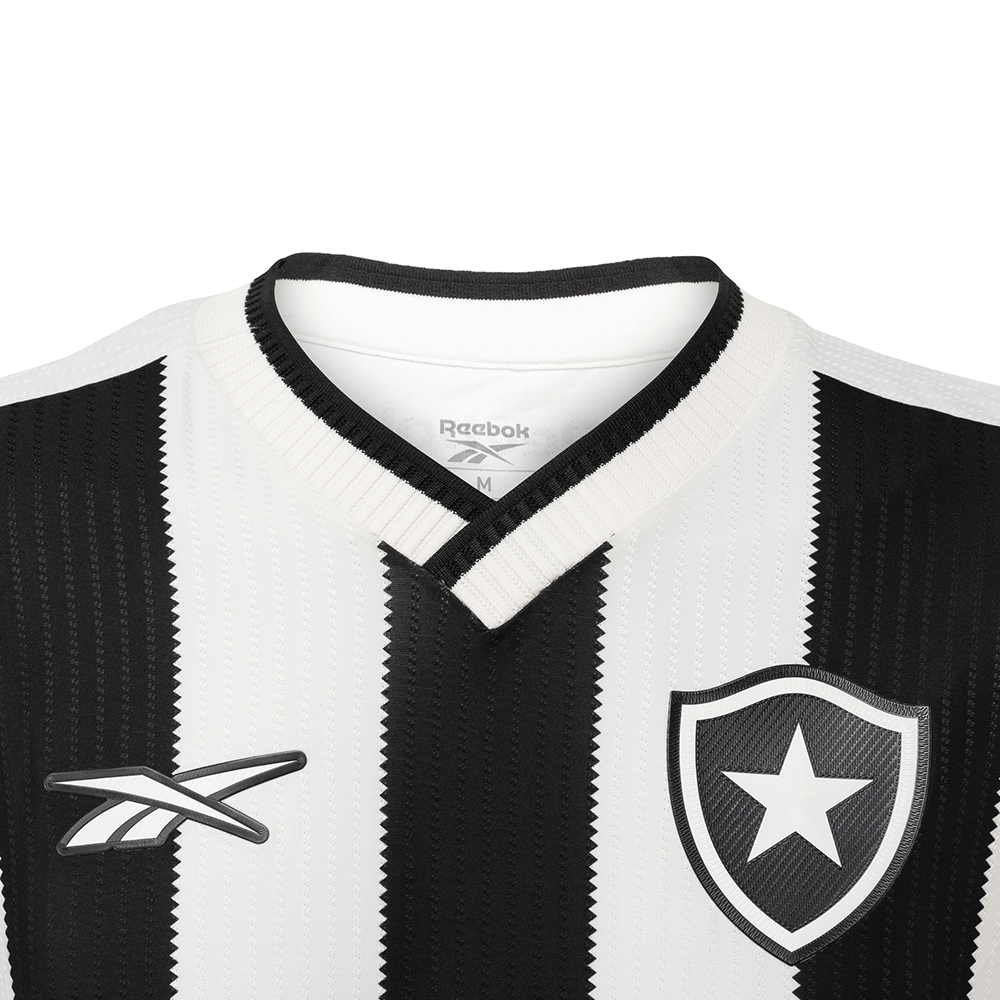 Camisa Botafogo Reebok Home 24/25 Masculina Preta e Branca 9152400122